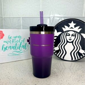 SOLD**Starbucks x Stanley 20oz Purple\Black Ombre Quencher SS Tumbler Halloween